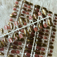French Cateye Chrome Nails